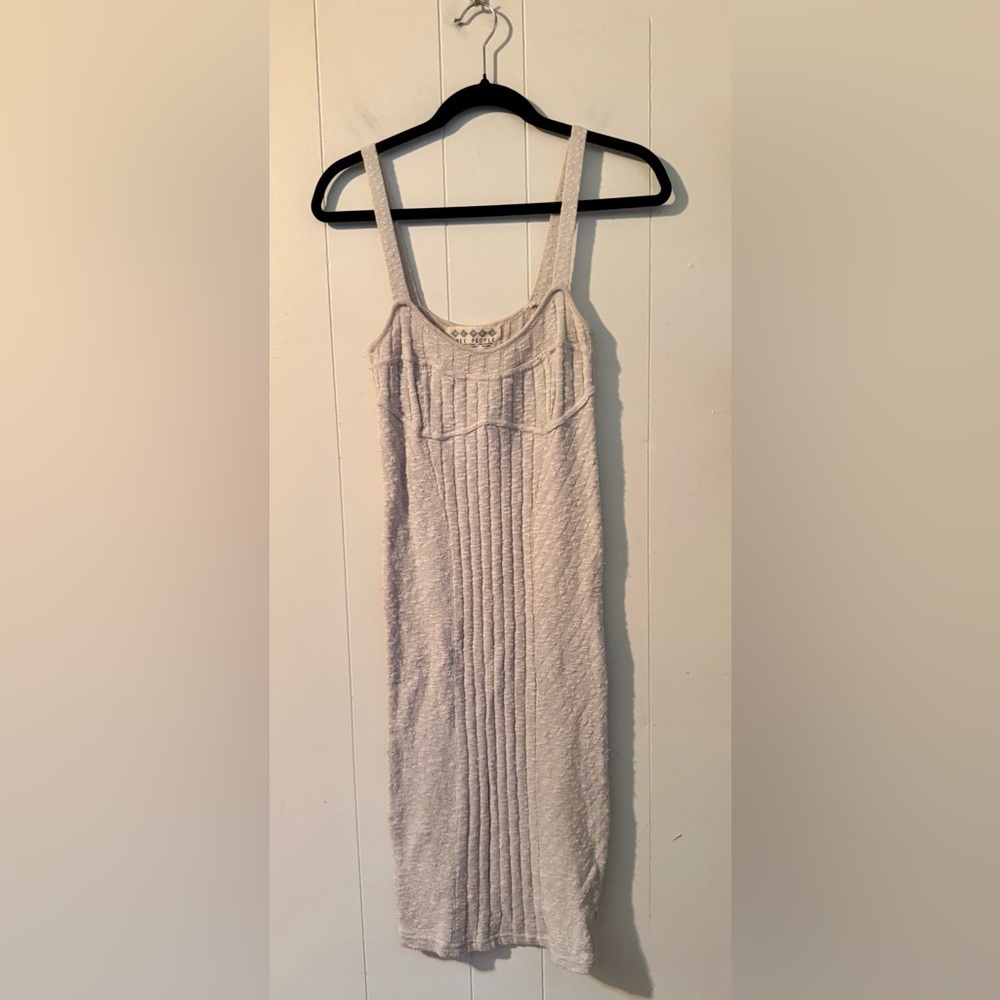 Free People Body Fit Sweater Dress Sz S Pencil Stretch Knit